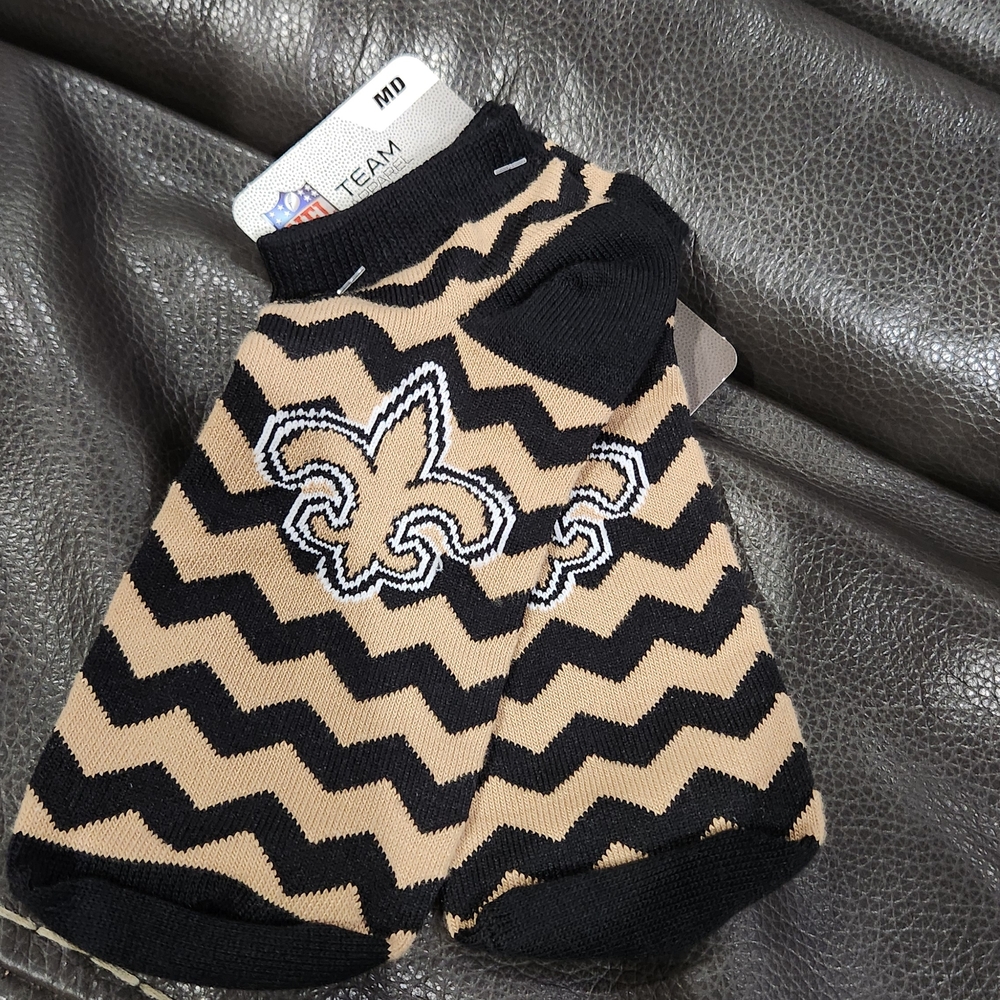NFL Black and Tan Zigzag Casual Socks